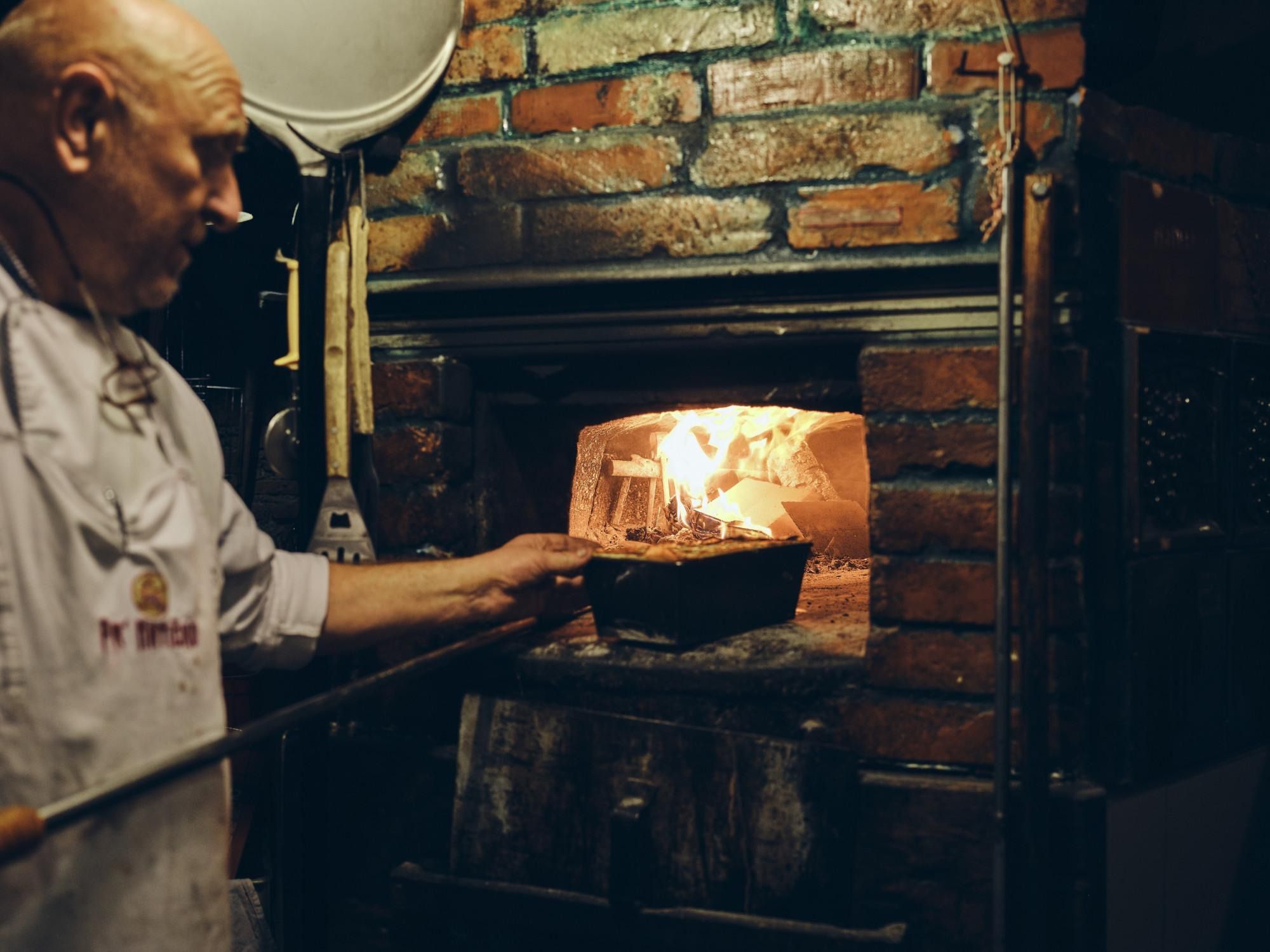 Matiček by the stove