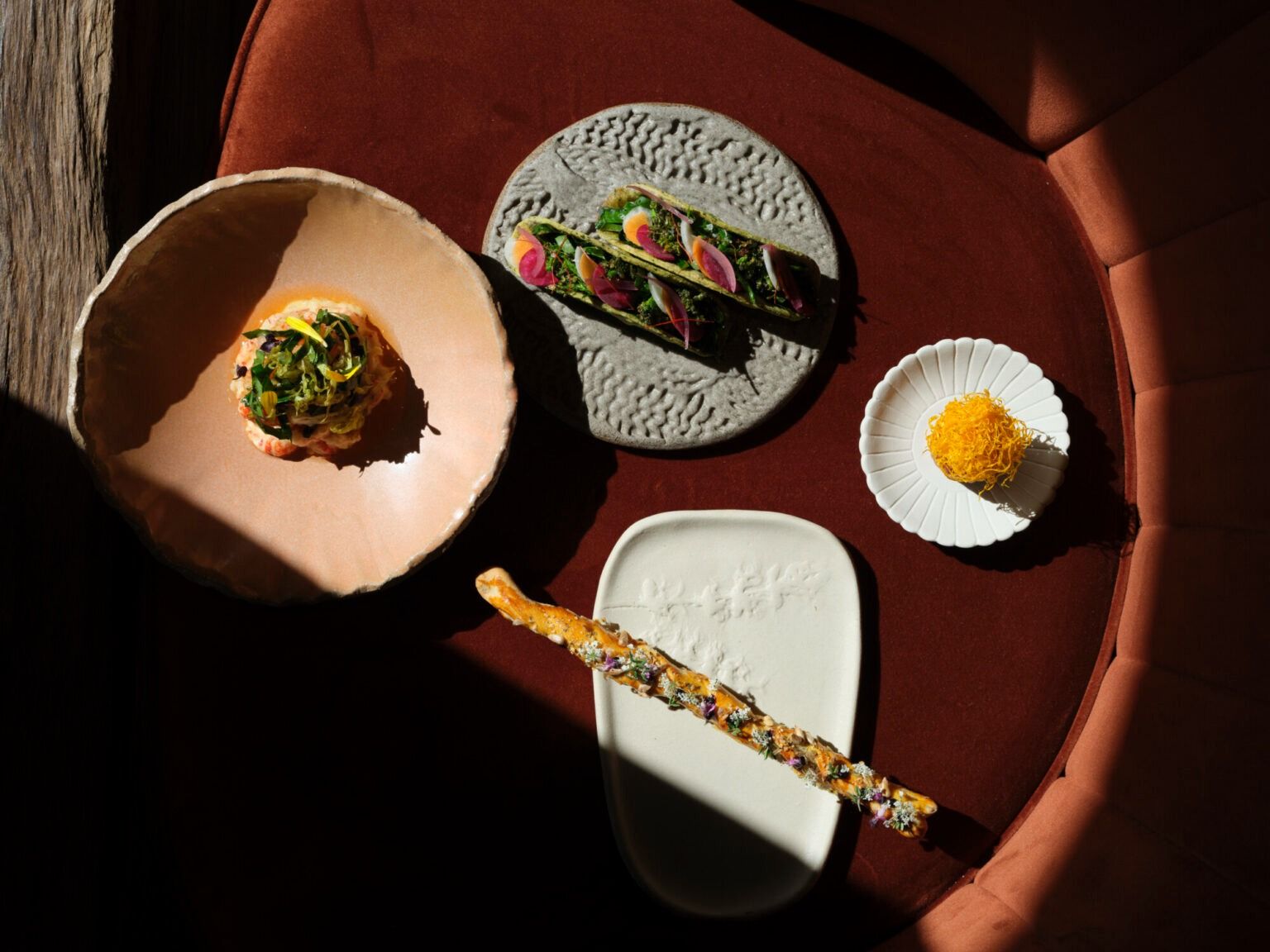 Fine dining krožniki Vila Muhr Gourmet